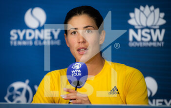 2022-01-11 - Garbine Muguruza of Spain talks to the media after the second round of the 2022 Sydney Tennis Classic, WTA 500 tennis tournament on January 12, 2022 at NSW Tennis Centre in Sydney, Australia - 2022 SYDNEY TENNIS CLASSIC, WTA 500 TENNIS TOURNAMENT - INTERNATIONALS - TENNIS