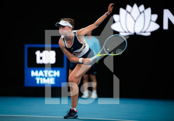 2022-01-11 - Barbora Krejcikova of the Czech Republic in action against Jaqueline Cristian of Romania during the second round of the 2022 Sydney Tennis Classic, WTA 500 tennis tournament on January 12, 2022 at NSW Tennis Centre in Sydney, Australia - 2022 SYDNEY TENNIS CLASSIC, WTA 500 TENNIS TOURNAMENT - INTERNATIONALS - TENNIS