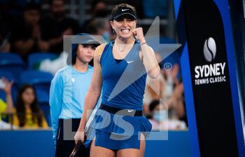 2022-01-12 - Paula Badosa of Spain after winning against Ajla Tomljanovic of Australia the second round of the 2022 Sydney Tennis Classic, WTA 500 tennis tournament on January 12, 2022 at NSW Tennis Centre in Sydney, Australia - 2022 SYDNEY TENNIS CLASSIC, WTA 500 TENNIS TOURNAMENT - INTERNATIONALS - TENNIS