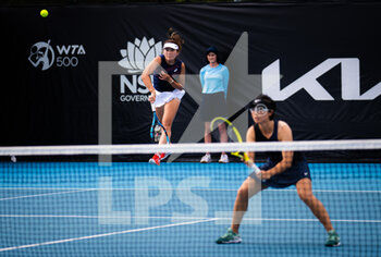 2022-01-12 - Yifan Xu of China & Zhaoxuan Yang of China playing doubles at the 2022 Sydney Tennis Classic, WTA 500 tennis tournament on January 13, 2022 at NSW Tennis Centre in Sydney, Australia - 2022 SYDNEY TENNIS CLASSIC, WTA 500 TENNIS TOURNAMENT - INTERNATIONALS - TENNIS