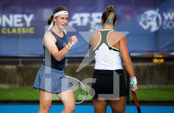 2022-01-12 - Vivian Heisen of Germany & Panna Udvardy of Hungary playing doubles at the 2022 Sydney Tennis Classic, WTA 500 tennis tournament on January 13, 2022 at NSW Tennis Centre in Sydney, Australia - 2022 SYDNEY TENNIS CLASSIC, WTA 500 TENNIS TOURNAMENT - INTERNATIONALS - TENNIS