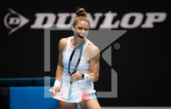 2022-01-17 - Maria Sakkari of Greece in action against Tatjana Maria of Germany during the first round of the 2022 Australian Open, WTA Grand Slam tennis tournament on January 17, 2022 at Melbourne Park in Melbourne, Australia - 2022 AUSTRALIAN OPEN, WTA GRAND SLAM TENNIS TOURNAMENT - INTERNATIONALS - TENNIS