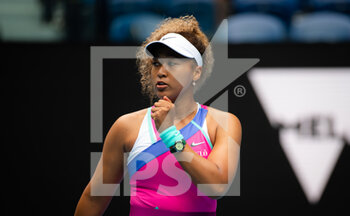 2022-01-17 - Naomi Osaka of Japan in action against Camila Osorio of Colombia during the first round of the 2022 Australian Open, WTA Grand Slam tennis tournament on January 17, 2022 at Melbourne Park in Melbourne, Australia - 2022 AUSTRALIAN OPEN, WTA GRAND SLAM TENNIS TOURNAMENT - INTERNATIONALS - TENNIS
