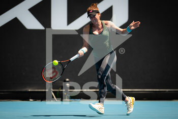 2022-01-17 - Madison Brengle of the United States in action against Dayana Yastremska of Ukraine during the first round of the 2022 Australian Open, WTA Grand Slam tennis tournament on January 17, 2022 at Melbourne Park in Melbourne, Australia - 2022 AUSTRALIAN OPEN, WTA GRAND SLAM TENNIS TOURNAMENT - INTERNATIONALS - TENNIS