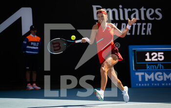 2022-01-17 - Victoria Azarenka of Belarus in action against Panna Udvardy of Hungary during the first round of the 2022 Australian Open, WTA Grand Slam tennis tournament on January 17, 2022 at Melbourne Park in Melbourne, Australia - 2022 AUSTRALIAN OPEN, WTA GRAND SLAM TENNIS TOURNAMENT - INTERNATIONALS - TENNIS