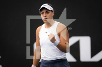 2022-01-18 - Ana Konjuh of Croatia in action against Shelby Rogers of United States during the first round of the 2022 Australian Open, WTA Grand Slam tennis tournament on January 18, 2022 at Melbourne Park in Melbourne, Australia - 2022 AUSTRALIAN OPEN, WTA GRAND SLAM TENNIS TOURNAMENT - INTERNATIONALS - TENNIS