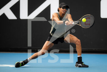 2022-01-18 - Astra Sharma of Australia in action against Clara Tauson of Denmark during the first round of the 2022 Australian Open, WTA Grand Slam tennis tournament on January 18, 2022 at Melbourne Park in Melbourne, Australia - 2022 AUSTRALIAN OPEN, WTA GRAND SLAM TENNIS TOURNAMENT - INTERNATIONALS - TENNIS