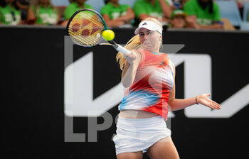 2022-01-18 - Clara Tauson of Denmark in action against Astra Sharma of Australia during the first round of the 2022 Australian Open, WTA Grand Slam tennis tournament on January 18, 2022 at Melbourne Park in Melbourne, Australia - 2022 AUSTRALIAN OPEN, WTA GRAND SLAM TENNIS TOURNAMENT - INTERNATIONALS - TENNIS