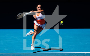 2022-01-19 - Martina Trevisan of Italy in action against Paula Badosa of Spain during the second round of the 2022 Australian Open, WTA Grand Slam tennis tournament on January 19, 2022 at Melbourne Park in Melbourne, Australia - 2022 AUSTRALIAN OPEN, WTA GRAND SLAM TENNIS TOURNAMENT - INTERNATIONALS - TENNIS