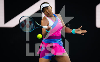 2022-01-19 - Naomi Osaka of Japan in action against Madison Brengle of the United States during the second round of the 2022 Australian Open, WTA Grand Slam tennis tournament on January 19, 2022 at Melbourne Park in Melbourne, Australia - 2022 AUSTRALIAN OPEN, WTA GRAND SLAM TENNIS TOURNAMENT - INTERNATIONALS - TENNIS