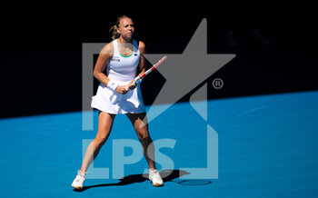 2022-01-19 - Anett Kontaveit of Estonia in action against Clara Tauson of Denmark during the second round of the 2022 Australian Open, WTA Grand Slam tennis tournament on January 20, 2022 at Melbourne Park in Melbourne, Australia - 2022 AUSTRALIAN OPEN, WTA GRAND SLAM TENNIS TOURNAMENT - INTERNATIONALS - TENNIS