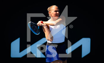 2022-01-19 - Kaia Kanepi of Estonia in action against Marie Bouzkova of the Czech Republic during the second round of the 2022 Australian Open, WTA Grand Slam tennis tournament on January 20, 2022 at Melbourne Park in Melbourne, Australia - 2022 AUSTRALIAN OPEN, WTA GRAND SLAM TENNIS TOURNAMENT - INTERNATIONALS - TENNIS