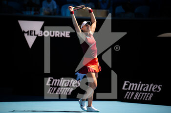 2022-01-20 - Paula Badosa of Spain in action against Marta Kostyuk of Ukraine during the third round at the 2022 Australian Open, WTA Grand Slam tennis tournament on January 21, 2022 at Melbourne Park in Melbourne, Australia - 2022 AUSTRALIAN OPEN, WTA GRAND SLAM TENNIS TOURNAMENT - INTERNATIONALS - TENNIS