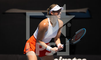 2022-01-24 - Alexa Guarachi of Chile in action during the third round of doubles at the 2022 Australian Open, WTA Grand Slam tennis tournament on January 24, 2022 at Melbourne Park in Melbourne, Australia - 2022 AUSTRALIAN OPEN, WTA GRAND SLAM TENNIS TOURNAMENT - INTERNATIONALS - TENNIS