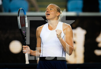 2022-01-24 - Kaia Kanepi of Estonia in action against Aryna Sabalenka of Belarus during the fourth round at the 2022 Australian Open, WTA Grand Slam tennis tournament on January 24, 2022 at Melbourne Park in Melbourne, Australia - 2022 AUSTRALIAN OPEN, WTA GRAND SLAM TENNIS TOURNAMENT - INTERNATIONALS - TENNIS