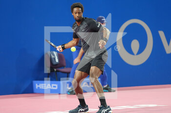 2022-02-03 - Gael Monfils of France in action against Mikael Ymer of Sweden during the Open Sud de France 2022, ATP 250 tennis tournament on February 3, 2022 at Sud de France Arena in Montpellier, France - OPEN SUD DE FRANCE 2022, ATP 250 TENNIS TOURNAMENT - INTERNATIONALS - TENNIS