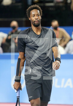 2022-02-03 - Gael Monfils of France in action against Mikael Ymer of Sweden during the Open Sud de France 2022, ATP 250 tennis tournament on February 3, 2022 at Sud de France Arena in Montpellier, France - OPEN SUD DE FRANCE 2022, ATP 250 TENNIS TOURNAMENT - INTERNATIONALS - TENNIS