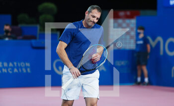 2022-02-05 - Jonathan Erlinch of Israel during the Double semi-finals at the Open Sud de France 2022, ATP 250 tennis tournament on February 5, 2022 at Sud de France Arena in Montpellier, France - OPEN SUD DE FRANCE 2022, ATP 250 TENNIS TOURNAMENT - INTERNATIONALS - TENNIS