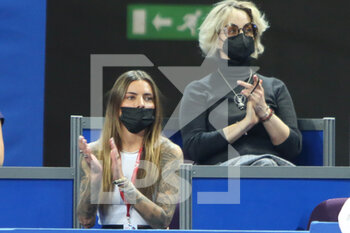 2022-02-05 - Sophia Thomalla, girlfriend of Alexander Zverev of Germany during his match against Mikael Ymer of Sweden during the semi-finals at the Open Sud de France 2022, ATP 250 tennis tournament on February 5, 2022 at Sud de France Arena in Montpellier, France - OPEN SUD DE FRANCE 2022, ATP 250 TENNIS TOURNAMENT - INTERNATIONALS - TENNIS