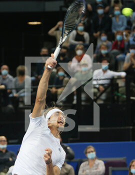 2022-02-05 - Alexander Zverev of Germany during his match against Mikael Ymer of Sweden during the semi-finals at the Open Sud de France 2022, ATP 250 tennis tournament on February 5, 2022 at Sud de France Arena in Montpellier, France - OPEN SUD DE FRANCE 2022, ATP 250 TENNIS TOURNAMENT - INTERNATIONALS - TENNIS