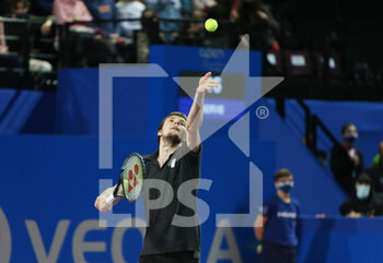 2022-02-06 - Alexander Bublik of Kazakhstan in action against Alexander Zverev of Germany during the final of the Open Sud de Fance 2022, ATP 250 tennis tournament on February 6, 2022 at Sud de France Arena in Montpellier France - OPEN SUD DE FRANCE 2022, ATP 250 TENNIS TOURNAMENT - INTERNATIONALS - TENNIS