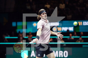 2022-02-07 - Stefanos Tsitsipas of Greece during 49th ABN AMRO World Tennis Tournement 2022 on February 8, 2022 at Ahoy in Rotterdam, The Netherlands - 49TH ABN AMRO WORLD TENNIS TOURNEMENT 2022 - INTERNATIONALS - TENNIS