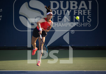 2022-02-12 - Ann Li of the United States in action during the first qualifications round of the 2022 Dubai Duty Free Tennis Championships WTA 1000 tennis tournament on February 12, 2022 at The Aviation Club Tennis Centre in Dubai, UAE - 2022 DUBAI DUTY FREE TENNIS CHAMPIONSHIPS WTA 1000 TENNIS TOURNAMENT - INTERNATIONALS - TENNIS