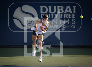 2022-02-12 - Ajla Tomljanovic of Australia in action during the first qualifications round of the 2022 Dubai Duty Free Tennis Championships WTA 1000 tennis tournament on February 12, 2022 at The Aviation Club Tennis Centre in Dubai, UAE - 2022 DUBAI DUTY FREE TENNIS CHAMPIONSHIPS WTA 1000 TENNIS TOURNAMENT - INTERNATIONALS - TENNIS