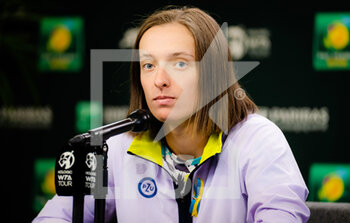 2022-03-10 - Iga Swiatek of Poland during Media Day at the 2022 BNP Paribas Open, WTA 1000 tennis tournament on March 10, 2022 at Indian Wells Tennis Garden in Indian Wells, USA - 2022 BNP PARIBAS OPEN, WTA 1000 TENNIS TOURNAMENT - INTERNATIONALS - TENNIS