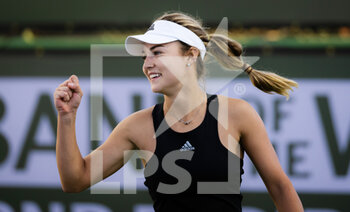 2022-03-11 - Anna Kalinskaya of Russia in action against Alize Cornet of France during the second round of the 2022 BNP Paribas Open, WTA 1000 tennis tournament on March 11, 2022 at Indian Wells Tennis Garden in Indian Wells, USA - 2022 BNP PARIBAS OPEN, WTA 1000 TENNIS TOURNAMENT - INTERNATIONALS - TENNIS