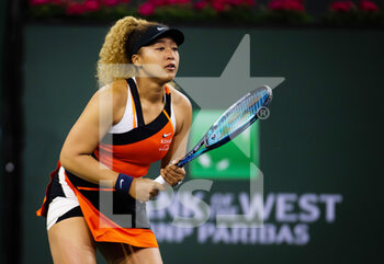 2022-03-12 - Naomi Osaka of Japan in action against Veronika Kudermetova of Russia during the second round of the 2022 BNP Paribas Open, WTA 1000 tennis tournament on March 12, 2022 at Indian Wells Tennis Garden in Indian Wells, USA - 2022 BNP PARIBAS OPEN, WTA 1000 TENNIS TOURNAMENT - INTERNATIONALS - TENNIS