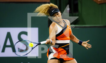 2022-03-12 - Naomi Osaka of Japan in action against Veronika Kudermetova of Russia during the second round of the 2022 BNP Paribas Open, WTA 1000 tennis tournament on March 12, 2022 at Indian Wells Tennis Garden in Indian Wells, USA - 2022 BNP PARIBAS OPEN, WTA 1000 TENNIS TOURNAMENT - INTERNATIONALS - TENNIS