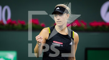 2022-03-13 - Angelique Kerber of Germany in action against Daria Kasatkina of Russia during the third round of the 2022 BNP Paribas Open, WTA 1000 tennis tournament on March 13, 2022 at Indian Wells Tennis Garden in Indian Wells, USA - 2022 BNP PARIBAS OPEN, WTA 1000 TENNIS TOURNAMENT - INTERNATIONALS - TENNIS