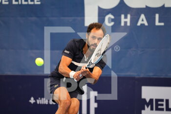 2022-03-18 - Laurent Lokoli during the Play In Challenger 2022, ATP Challenger Tour tennis tournament on March 20, 2022 at Tennis Club Lillois Lille Metropole in Lille, France - PLAY IN CHALLENGER 2022, ATP CHALLENGER TOUR TENNIS TOURNAMENT - INTERNATIONALS - TENNIS