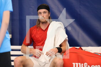 2022-03-18 - Mikael Torpegaard during the Play In Challenger 2022, ATP Challenger Tour tennis tournament on March 20, 2022 at Tennis Club Lillois Lille Metropole in Lille, France - PLAY IN CHALLENGER 2022, ATP CHALLENGER TOUR TENNIS TOURNAMENT - INTERNATIONALS - TENNIS