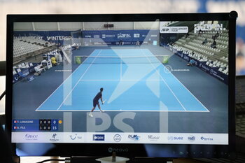 2022-03-21 - TV during the Play In Challenger 2022, ATP Challenger Tour tennis tournament on March 21, 2022 at Tennis Club Lillois Lille Metropole in Lille, France - PLAY IN CHALLENGER 2022, ATP CHALLENGER TOUR TENNIS TOURNAMENT - INTERNATIONALS - TENNIS