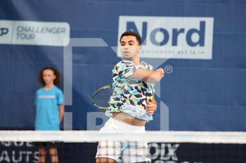 2022-03-21 - Arthur Fils during the Play In Challenger 2022, ATP Challenger Tour tennis tournament on March 21, 2022 at Tennis Club Lillois Lille Metropole in Lille, France - PLAY IN CHALLENGER 2022, ATP CHALLENGER TOUR TENNIS TOURNAMENT - INTERNATIONALS - TENNIS