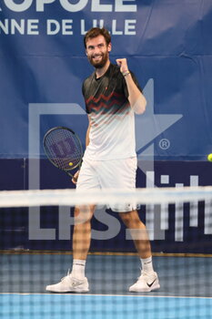 2022-03-22 - Quentin Halys during the Play In Challenger 2022, ATP Challenger Tour tennis tournament on March 22, 2022 at Tennis Club Lillois Lille Metropole in Lille, France - PLAY IN CHALLENGER 2022, ATP CHALLENGER TOUR TENNIS TOURNAMENT - INTERNATIONALS - TENNIS