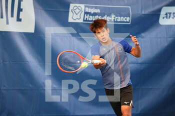 2022-03-23 - Kaichi Uchida during the Play In Challenger 2022, ATP Challenger Tour tennis tournament on March 23, 2022 at Tennis Club Lillois Lille Metropole in Lille, France - PLAY IN CHALLENGER 2022, ATP CHALLENGER TOUR TENNIS TOURNAMENT - INTERNATIONALS - TENNIS