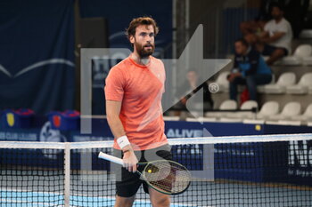 2022-03-23 - Quentin Halys during the Play In Challenger 2022, ATP Challenger Tour tennis tournament on March 23, 2022 at Tennis Club Lillois Lille Metropole in Lille, France - PLAY IN CHALLENGER 2022, ATP CHALLENGER TOUR TENNIS TOURNAMENT - INTERNATIONALS - TENNIS