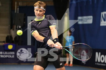 2022-03-24 - Ricardas Berankis during the Play In Challenger 2022, ATP Challenger Tour tennis tournament on March 24, 2022 at Tennis Club Lillois Lille Metropole in Lille, France - PLAY IN CHALLENGER 2022, ATP CHALLENGER TOUR TENNIS TOURNAMEN - INTERNATIONALS - TENNIS