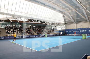 2022-03-26 - Court Central during the Play In Challenger 2022, ATP Challenger Tour tennis tournament on March 26, 2022 at Tennis Club Lillois Lille Metropole in Lille, France - PLAY IN CHALLENGER 2022, ATP CHALLENGER TOUR TENNIS TOURNAMENT - INTERNATIONALS - TENNIS