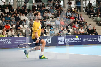 2022-03-26 - Constant Lestienne during the Play In Challenger 2022, ATP Challenger Tour tennis tournament on March 26, 2022 at Tennis Club Lillois Lille Metropole in Lille, France - PLAY IN CHALLENGER 2022, ATP CHALLENGER TOUR TENNIS TOURNAMENT - INTERNATIONALS - TENNIS