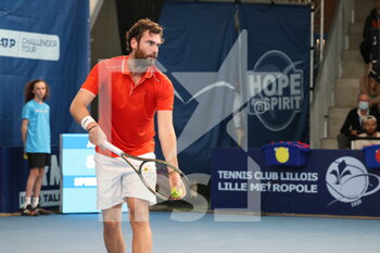 2022-03-26 - Quentin Halys during the Play In Challenger 2022, ATP Challenger Tour tennis tournament on March 26, 2022 at Tennis Club Lillois Lille Metropole in Lille, France - PLAY IN CHALLENGER 2022, ATP CHALLENGER TOUR TENNIS TOURNAMENT - INTERNATIONALS - TENNIS