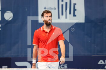 2022-03-26 - Quentin Halys during the Play In Challenger 2022, ATP Challenger Tour tennis tournament on March 26, 2022 at Tennis Club Lillois Lille Metropole in Lille, France - PLAY IN CHALLENGER 2022, ATP CHALLENGER TOUR TENNIS TOURNAMENT - INTERNATIONALS - TENNIS