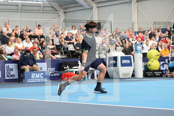 2022-03-27 - Ricardas Berankis during the Play In Challenger 2022, ATP Challenger Tour tennis tournament on March 27, 2022 at Tennis Club Lillois Lille Metropole in Lille, France - PLAY IN CHALLENGER 2022, ATP CHALLENGER TOUR TENNIS TOURNAMENT - INTERNATIONALS - TENNIS