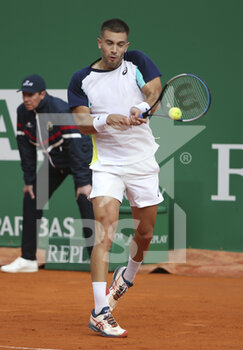 2022-04-11 - Borna Coric of Croatia during day 2 of the Rolex Monte-Carlo Masters 2022, an ATP Masters 1000 tennis tournament on April 11, 2022, held at the Monte-Carlo Country Club in Roquebrune-Cap-Martin, France - ROLEX MONTE-CARLO MASTERS 2022, ATP MASTERS 1000 TENNIS TOURNAMENT - INTERNATIONALS - TENNIS