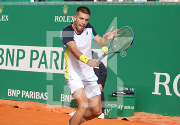 2022-04-11 - Borna Coric of Croatia during the Rolex Monte-Carlo Masters 2022, ATP Masters 1000 tennis tournament on April 11, 2022 at Monte-Carlo Country Club in Roquebrune-Cap-Martin, France - ROLEX MONTE-CARLO MASTERS 2022, ATP MASTERS 1000 TENNIS TOURNAMENT - INTERNATIONALS - TENNIS
