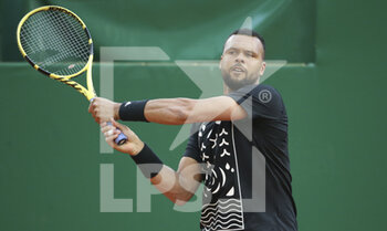 2022-04-11 - Jo-Wilfried Tsonga of France during day 2 of the Rolex Monte-Carlo Masters 2022, an ATP Masters 1000 tennis tournament on April 11, 2022, held at the Monte-Carlo Country Club in Roquebrune-Cap-Martin, France - ROLEX MONTE-CARLO MASTERS 2022, ATP MASTERS 1000 TENNIS TOURNAMENT - INTERNATIONALS - TENNIS