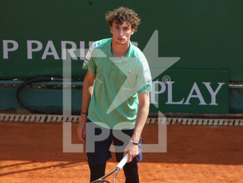 2022-04-12 - Ugo Humbert of France during the Rolex Monte-Carlo Masters 2022, ATP Masters 1000 tennis tournament on April 12, 2022 at Monte-Carlo Country Club in Roquebrune-Cap-Martin, France - ROLEX MONTE-CARLO MASTERS 2022, ATP MASTERS 1000 TENNIS TOURNAMENT - INTERNATIONALS - TENNIS